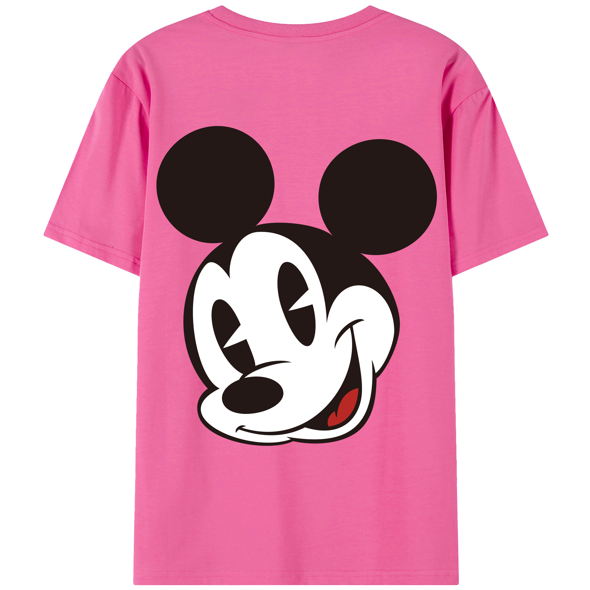 （画像用） ミッキーマウス Mickey Mouse レディース半袖Tシャツ(バックプリント)